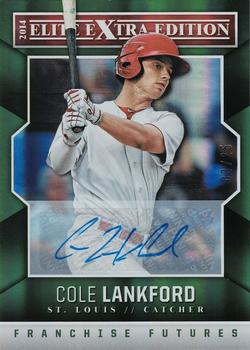 2014 Panini Elite Extra Edition - Franchise Futures Signatures Emerald #19 Cole Lankford Front