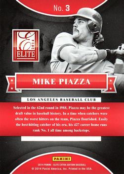 2014 Panini Elite Extra Edition - Historic Picks #3 Mike Piazza Back