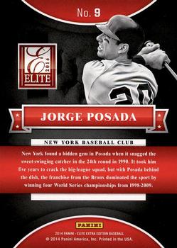 2014 Panini Elite Extra Edition - Historic Picks #9 Jorge Posada Back