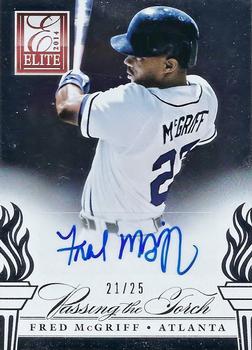 2014 Panini Elite Extra Edition - Passing the Torch Signatures #7 Fred McGriff / Freddie Freeman Front