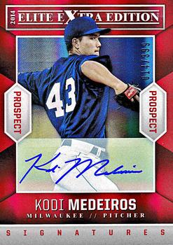 2014 Panini Elite Extra Edition - Prospects Signatures #12 Kodi Medeiros Front