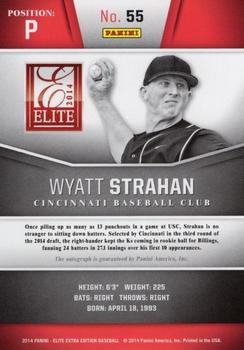 2014 Panini Elite Extra Edition - Prospects Signatures #55 Wyatt Strahan Back