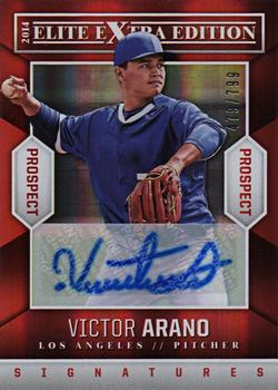 2014 Panini Elite Extra Edition - Prospects Signatures #93 Victor Arano Front