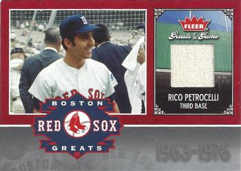 2006 Fleer Greats of the Game - Red Sox Greats Memorabilia #BOS-RP Rico Petrocelli Front