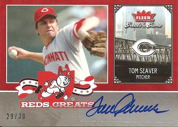 2006 Fleer Greats of the Game - Reds Greats Autograph #CIN-TS Tom Seaver Front