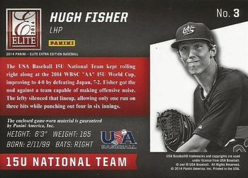 2014 Panini Elite Extra Edition - USA Baseball 15U Game Jerseys #3 Hugh Fisher Back