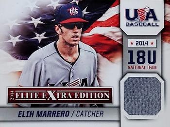 2014 Panini Elite Extra Edition - USA Baseball 18U Game Jerseys #20 Elih Marrero Front