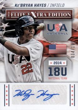 2014 Panini Elite Extra Edition - USA Baseball 18U Signatures #8 Ke'Bryan Hayes Front