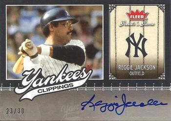 2006 Fleer Greats of the Game - Yankee Clippings Autograph #NYY-RJ Reggie Jackson Front