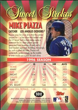 1997 Topps - Sweet Strokes #SS12 Mike Piazza Back