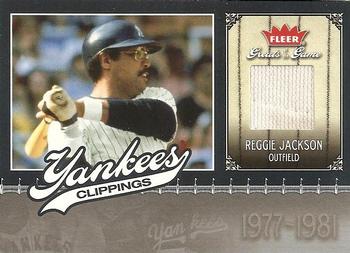 2006 Fleer Greats of the Game - Yankee Clippings Memorabilia #NYY-RJ Reggie Jackson Front