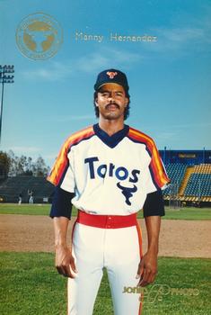 1987 Jones Photo Tucson Toros #NNO Manny Hernandez Front