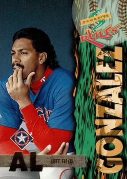 1995 Score - Score Rules Jumbo #SR16 Juan Gonzalez Front