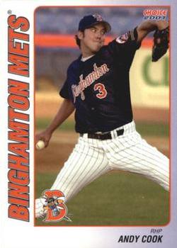 2001 Choice Binghamton Mets #02 Andy Cook Front