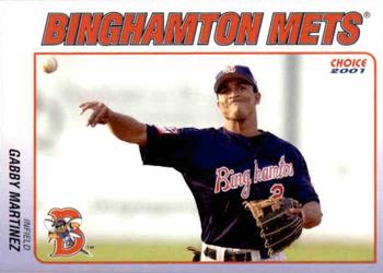 2001 Choice Binghamton Mets #03 Gabby Martinez Front