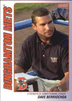 2001 Choice Binghamton Mets #05 Dave Berriochoa Front