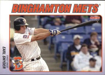 2001 Choice Binghamton Mets #06 Earl Snyder Front