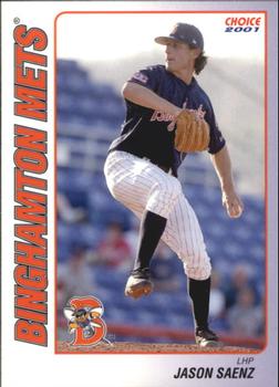 2001 Choice Binghamton Mets #12 Jason Saenz Front