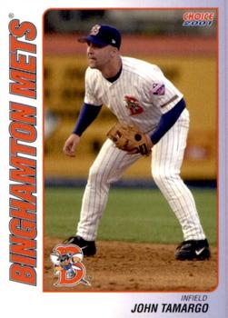 2001 Choice Binghamton Mets #14 John Tamargo Front