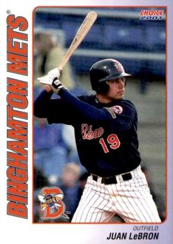 2001 Choice Binghamton Mets #15 Juan LeBron Front