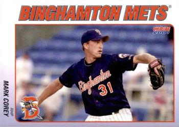 2001 Choice Binghamton Mets #17 Mark Corey Front