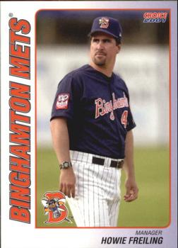 2001 Choice Binghamton Mets #28 Howie Freiling Front