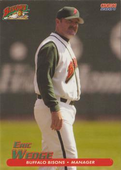 2001 Choice Buffalo Bisons #29 Eric Wedge Front