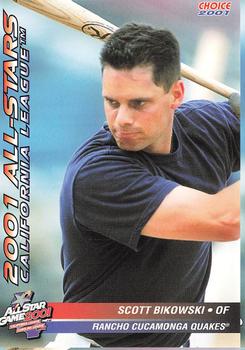 2001 Choice California-Carolina League All-Stars #43 Scott Bikowski Front