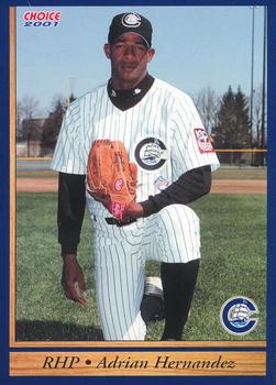 2001 Choice Columbus Clippers #01 Adrian Hernandez Front