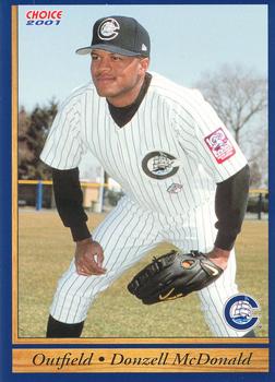 2001 Choice Columbus Clippers #13 Donzell McDonald Front