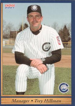 2001 Choice Columbus Clippers #29 Trey Hillman Front