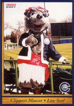 2001 Choice Columbus Clippers #31 Lou Seal Front