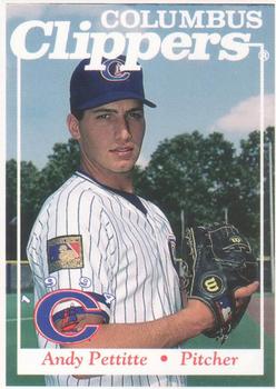 1994 Metro Media Columbus Clippers #NNO Andy Pettitte Front