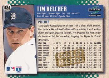1995 Score - Gold Rush #484 Tim Belcher Back