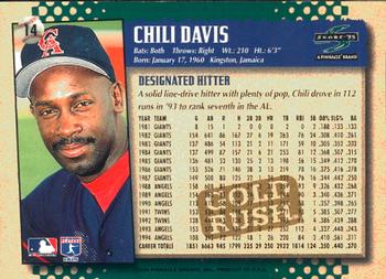 1995 Score - Gold Rush #14 Chili Davis Back