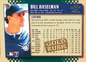 1995 Score - Gold Rush #42 Bill Haselman Back