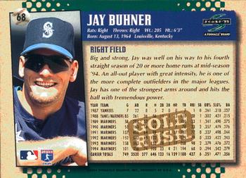 1995 Score - Gold Rush #68 Jay Buhner Back