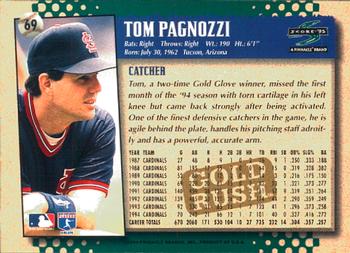 1995 Score - Gold Rush #69 Tom Pagnozzi Back