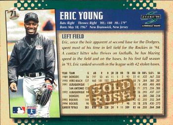 1995 Score - Gold Rush #71 Eric Young Back