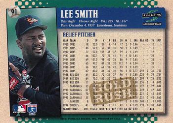 1995 Score - Gold Rush #91 Lee Smith Back