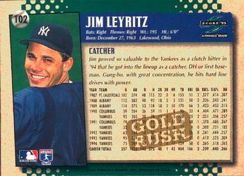 1995 Score - Gold Rush #102 Jim Leyritz Back