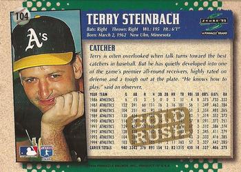 1995 Score - Gold Rush #104 Terry Steinbach Back