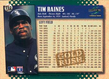 1995 Score - Gold Rush #112 Tim Raines Back