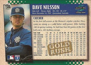 1995 Score - Gold Rush #120 Dave Nilsson Back