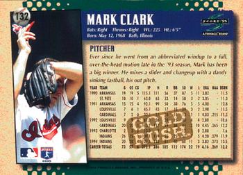 1995 Score - Gold Rush #132 Mark Clark Back
