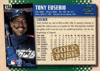 1995 Score - Gold Rush #133 Tony Eusebio Back