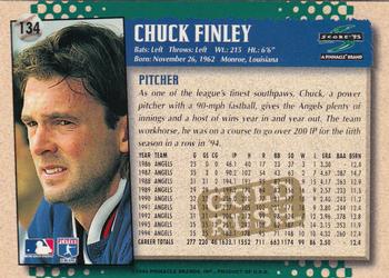 1995 Score - Gold Rush #134 Chuck Finley Back