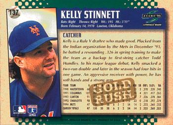 1995 Score - Gold Rush #137 Kelly Stinnett Back