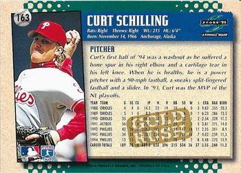 1995 Score - Gold Rush #163 Curt Schilling Back
