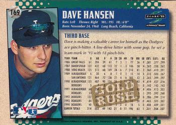 1995 Score - Gold Rush #169 Dave Hansen Back